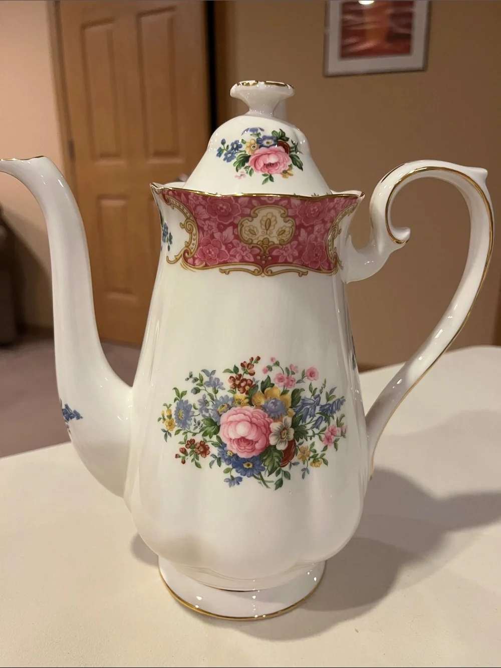 Royal Albert Lady Carlyle Porcelain Coffee Pot